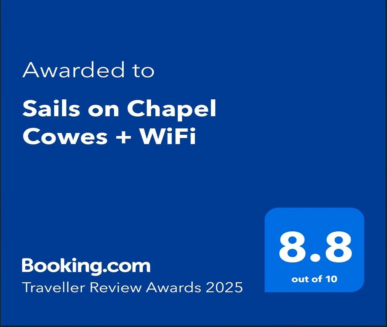 Sails On Chapel + Wifi Cowes